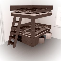 Bunk beds 2x Double bed